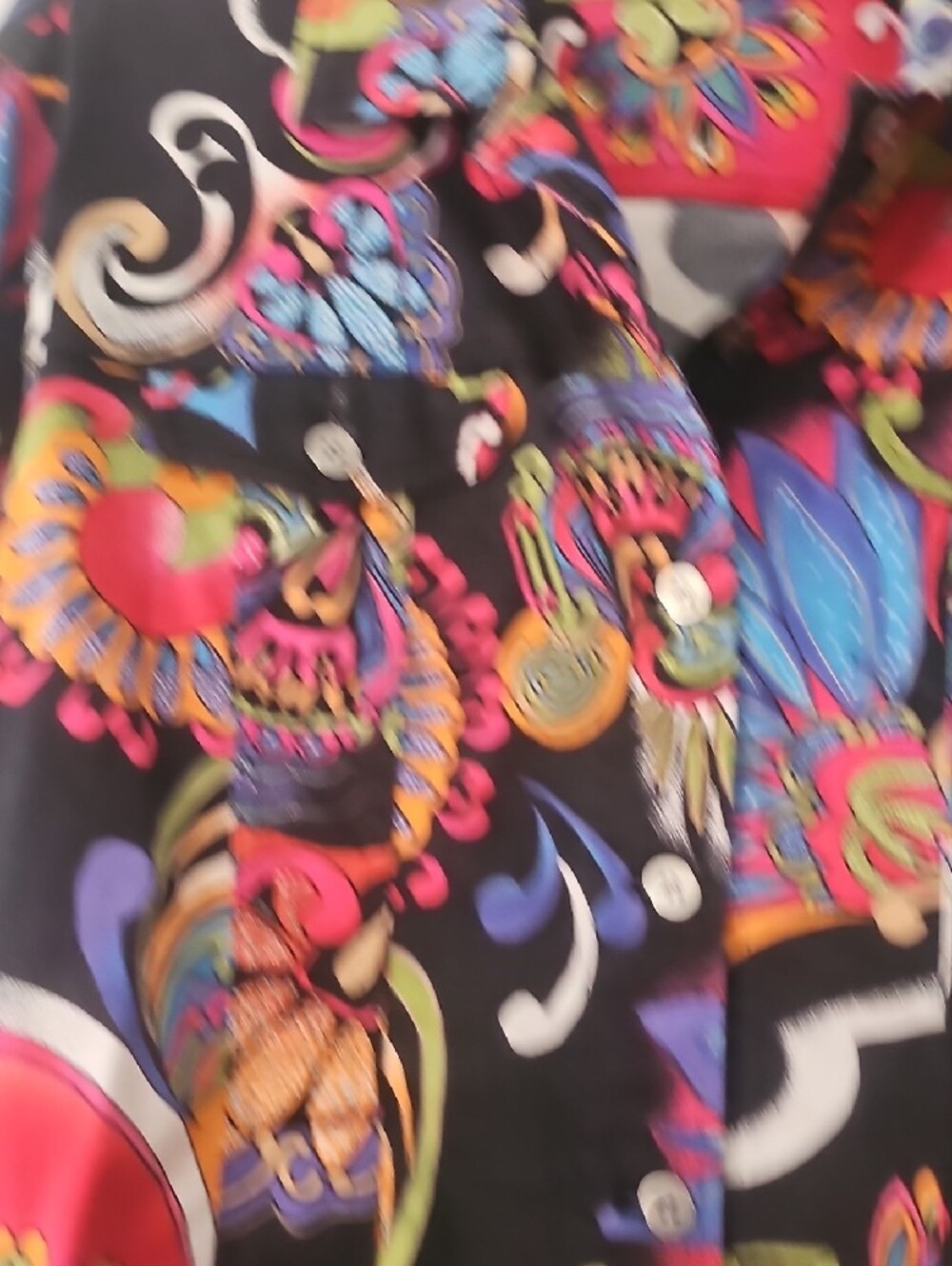 Chico's Multicolor Floral-Print Button Shirt - Picture 3 of 6